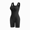 (Kakapeople Easy-Slide Bodysuit) Tummy Control Butt Lifter Faja Bodysuit, Back Support Scrunch Back Open Design, Postpartum Recovery Full Body Shaper with Cotton Gusset, Colombian Fajas Everyday Wear for Women
